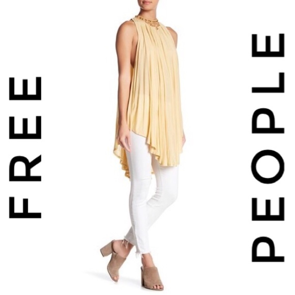 Free People Sabrina Cold Shoulder Golden Tunic